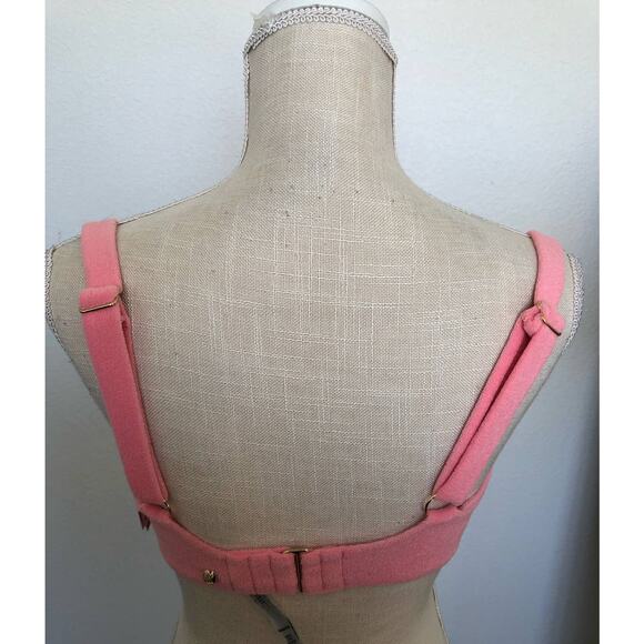 Victoria's Secret Pink Terry Cloth Underwire Bikini Top - 34DDD - Picture 4 of 5